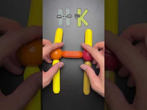 HK with magnetic stick#hk #alphabetlore #oddlysatisfying #shorts