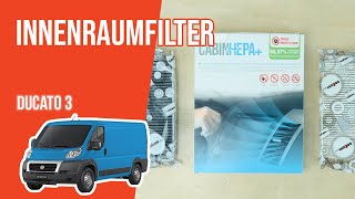 Youtube thumbnail of video "Wie Ducato 3 Innenraumfilter wechseln 👃"