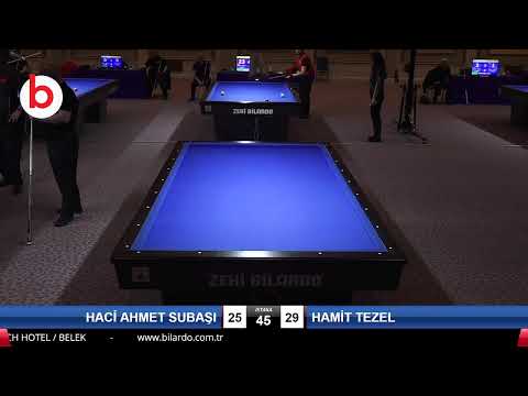 HACİ AHMET SUBAŞI & HAMİT TEZEL Bilardo Maçı - 2020 TK 1.ETAP ANTALYA-3.ÖN ELEME