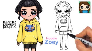 How to Draw Zoey | KPop Demon Hunters