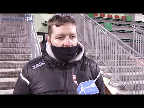 ŁKS Łomża – MKS Mielnik 6:2 (4:1). Prezes Uściłowski i tereer Staniórski komentują mecz