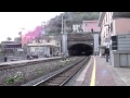 Catching The Train At Riomaggiore In Cinque Terre Italy