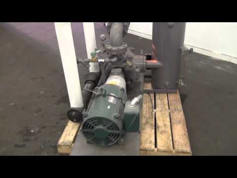 Used-Nash SC 4/7 vac pumps on skid with 20 HP motors and tanks - stock # 44807013