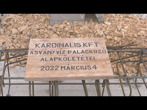 Ásványvíz palackozó üzem épül Dunaalmáson