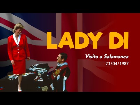 Visita Diana de Gales a Salamanca 23/04/1987. Tuna Universitaria de Salamanca.