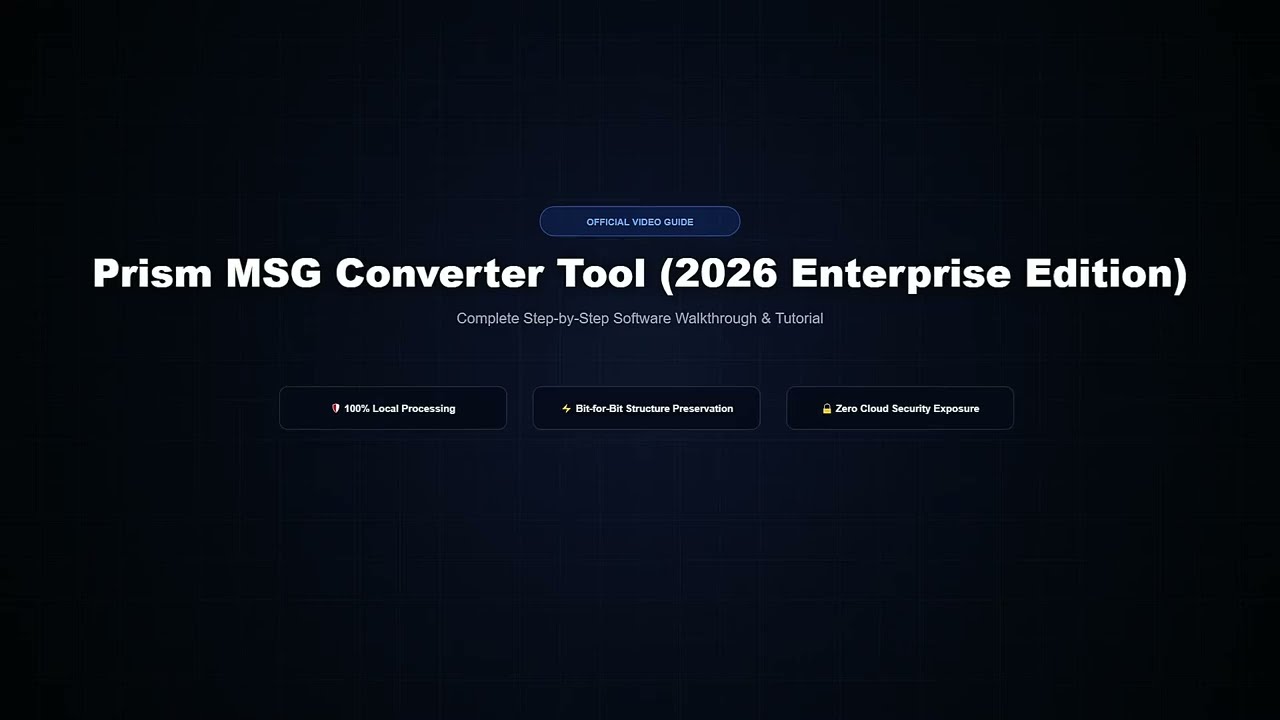 MSG Converter Tool (2026 Enterprise Edition) video guide preview