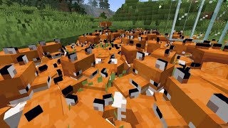 Minecraft but I create chaos with foxes...