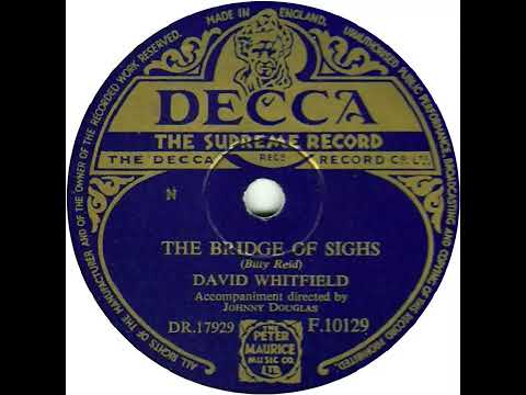 UK New Entry 1953 (56) David Whitfield - The Bridge Of Sighs