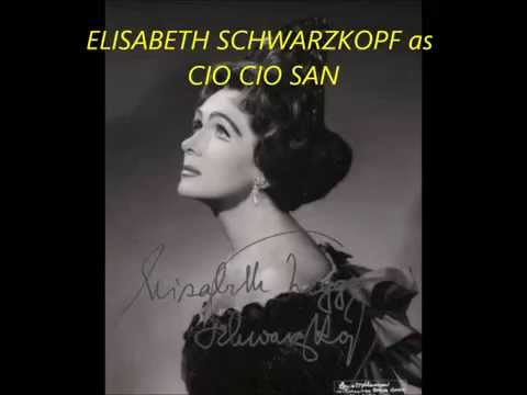 Elisabeth SCHWARZKOPF as Cio-Cio-San in Mme BUTTERFLY, live 1952