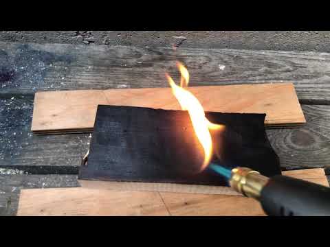 RAATO Shou Sugi Ban Test #2 - Torching Figured Alder and results after light sanding