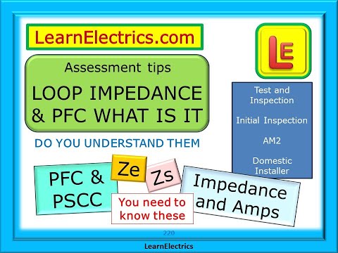 LOOP IMPEDANCE & PFC – ASSESSMENT TIPS - PROSPECTIVE FAULT CURRENT ZE PSCC ZS – UNDERSTAND THE TESTS