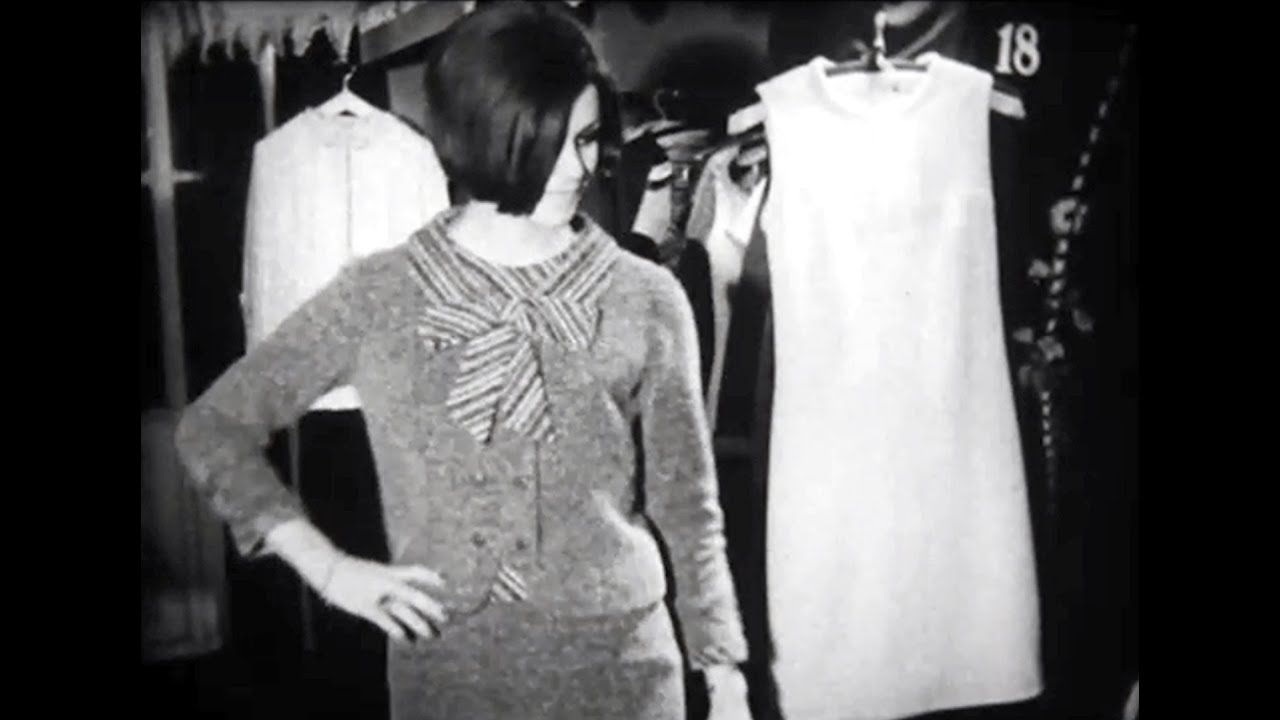 Paris Fashion Week and the Boutique 1966, 1960s French RTF Inter-TV, F632 a