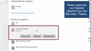 How to install hp laserjet p2055 basic driver manually in Windows 10