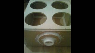 4 - 12 Inch SUBWOOFER BOX with VENT (( ArtMane 2nd BOX Build ))