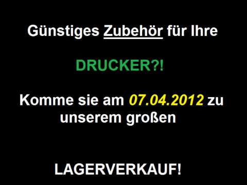 Großer Verkauf von Druckern und Druckerzubehör am 07.04.2012 von A. S. Druck!