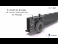 alt: Miniatura imagem do produto Sistema de Porta de Correr RO 62 com Guia 4025 para 1 Porta 60Kg