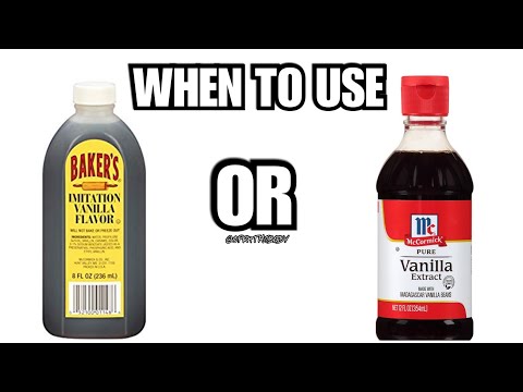When To Use Imitation Vanilla Flavor VS Vanilla Extract..