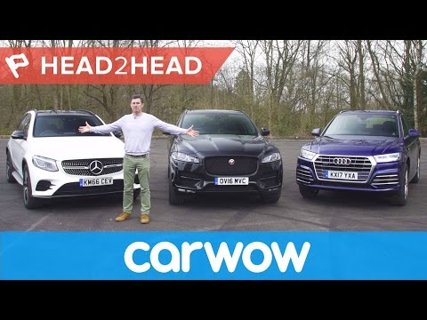 Mercedes GLC v Audi Q5 vs Jaguar F-Pace review | Head2Head