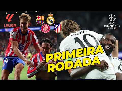 Como foi a estréia das equipes da La Liga na Champions 24/25