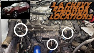 Chevy Equinox 3.6 engine ground locations