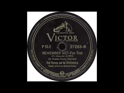 Victor 27283 B – Remember Me – Hal Kemp and his Orchestra