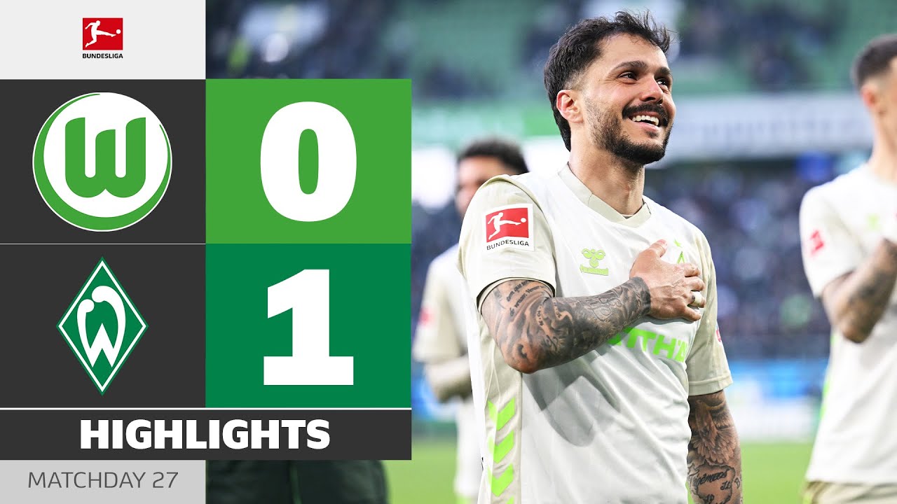 VfL Wolfsburg vs SV Werder Bremen Highlights