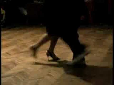  Corina de la Rosa  and  Julio Balmaceda  are  dancing  to  the  milonga  "  La Espuela  "