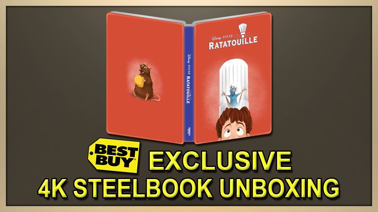 Ratatouille Best Buy Exclusive 4K+2D Blu-ray SteelBook Unboxing