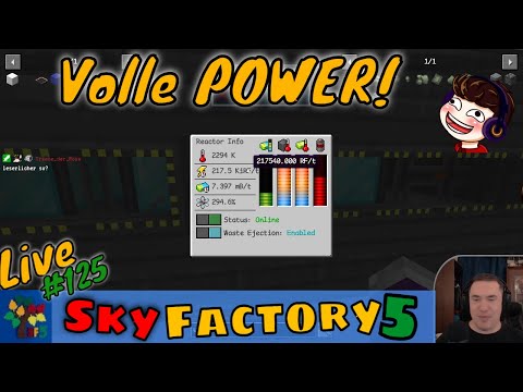Der Reator geht gut ab! 🍁 Minecraft: Sky Factory 5  - LiveLP [Teil 125][German/Deutsch][1.20 modded]