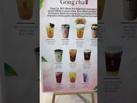 #Indo para Gongcha#Este sou eu na loja de chá de bolhas#Comprando boba na loja