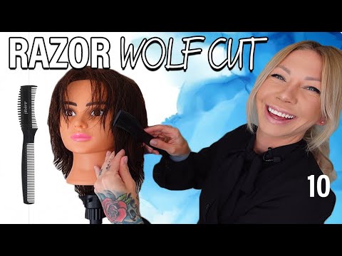 quick & easy shag / mullet / wolf cut with a razor