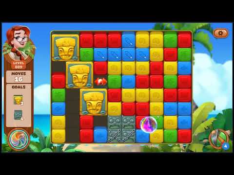 Lost Island Blast Adventure Level 889 - NO BOOSTERS 🏝️ | SKILLGAMING ✔️