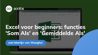 Tutorial: Excel - Functies Som Als en Gemiddelde Als (Nederlandstalig)