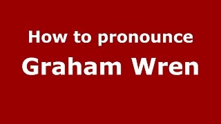 How to pronounce Graham Wren