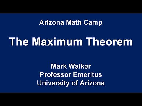 The Maximum Theorem
