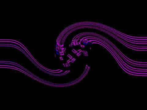 Club Visuals - Twisting Lines Blue Purple