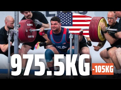 Anthony McNaughton | 975.5kg Total -105kg | IPF Worlds 2025