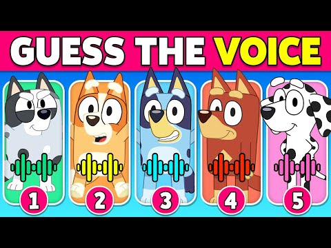 Guess the Bluey Characters by Their Voice & Emojis ~ Bluey Quiz | Bingo, Bluey, Bandit, Socks