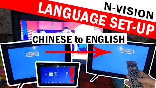 LED TV LANGUAGE SET-UP|N-VISION LANGUAGE PROBLEM|TV LANGUAGE CHINESE TO ENGLISH