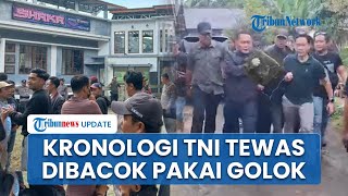 Kronologi TNI Dibacok hingga Tewas di Kafe, Pelaku Sempat Klaim Ingin Pulang tapi Kembali Bawa Golok