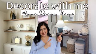 DECORATE WITH ME 2023 | Home Decor Ideas | Entryway and Built-ins Decor ✨