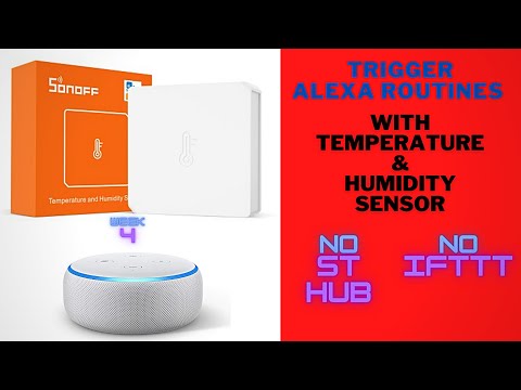 Alexa routine with temperature sensor. NO IFTTT NO HUB.