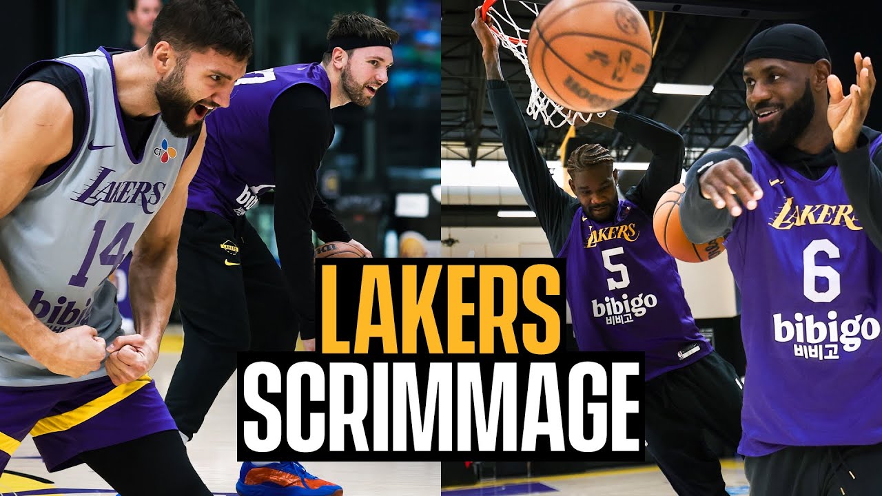 Luka, LeBron, Austin & the Lakers Scrimmage Highlights