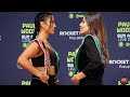 AMANDA SERRANO STARES DOWN YAMILETH MERCADO IN FIRST FACE OFF TO ANNOUNCE FIGHT