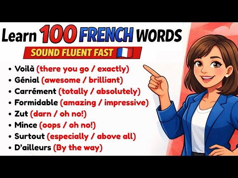 🤯🇫🇷 Master 100 Most Used French Words & Speak Fluently in Daily Conversation | French For Beginners