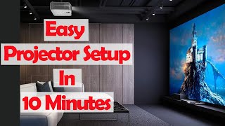 Bedroom Projector Setup | Home Theater Projector Installation | Budget Projector