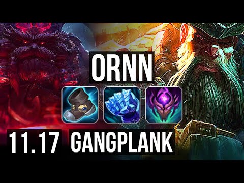 ORNN vs GANGPLANK (TOP) | 2/0/13, Rank 7 Ornn | EUW Grandmaster | v11.17