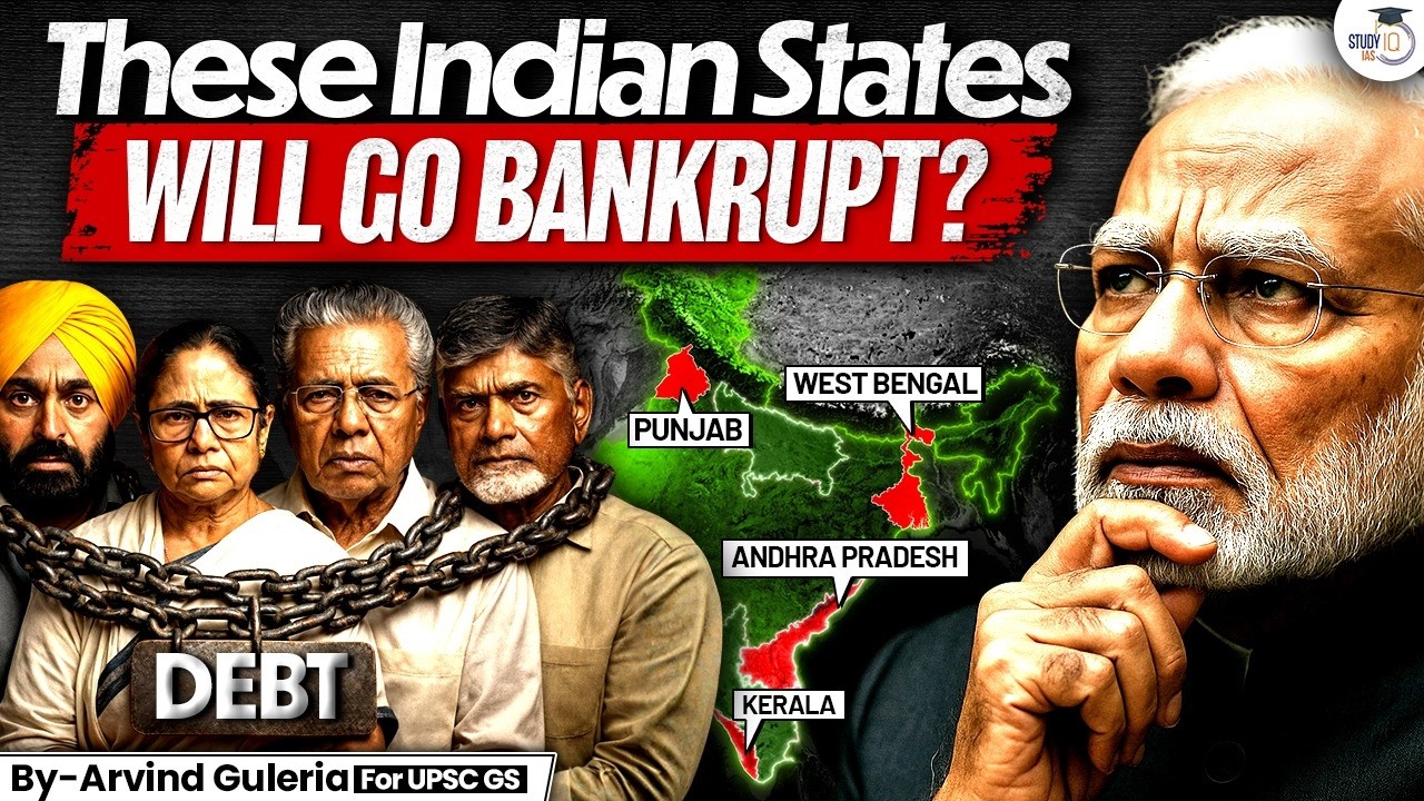 Why Some Indian States Could Go Bankrupt Soon? | India’s State Debt Crisis Explained | StudyIQ IAS
