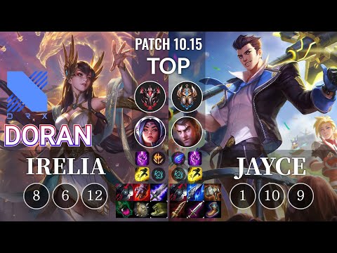 DRX Doran Irelia vs Jayce Top - KR Patch 10.15
