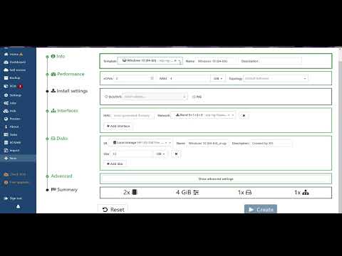 Install VM with Xen Orchestra